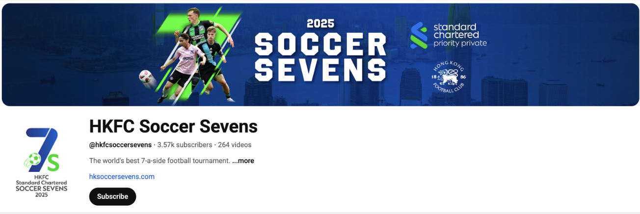 HKFC Soccer Sevens YouTube channel handle